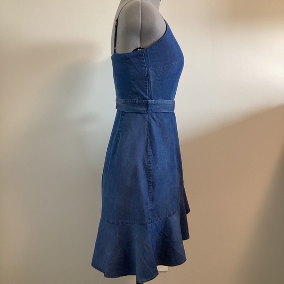 Banana Republic Chambray Faux-Wrap Dress - Picture 3 of 5